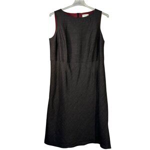 Tamotsu New York Size 14W Charcoal Gray Sleeveless A-Line Dress